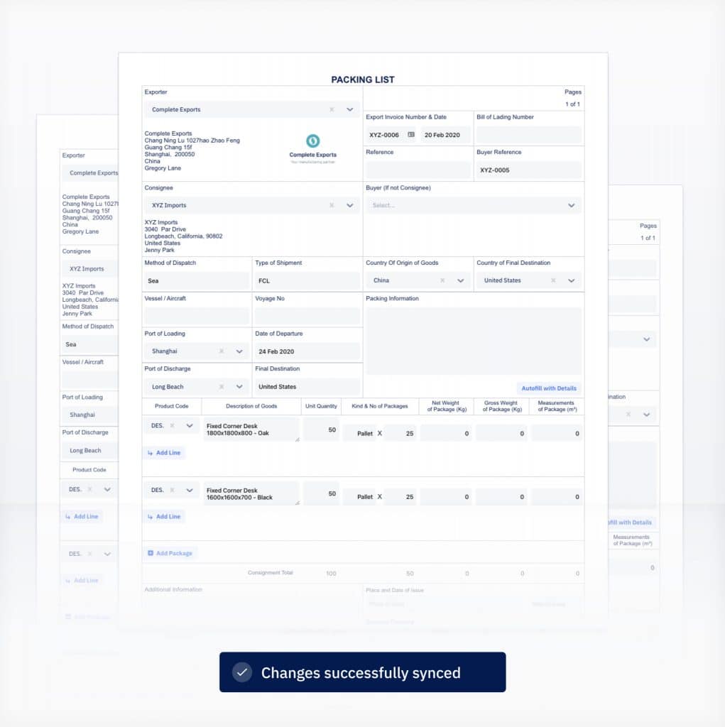 How To Create A Packing List Document Template For Brexit Incodocs 5245