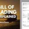 Bill of Lading Form Explained