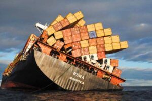 Shipping delays: containers falling